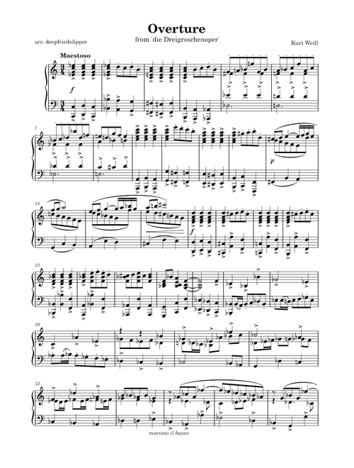 Weill - Overture to Die Dreigroschenoper