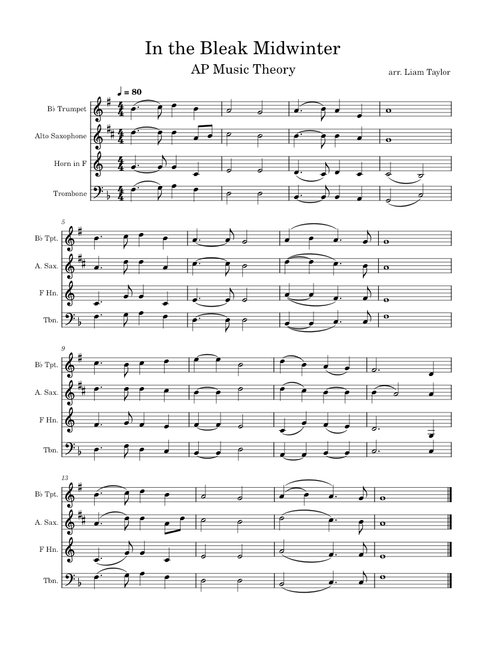 In the bleak midwinter – Gustav Holst In the Bleak Midwinter