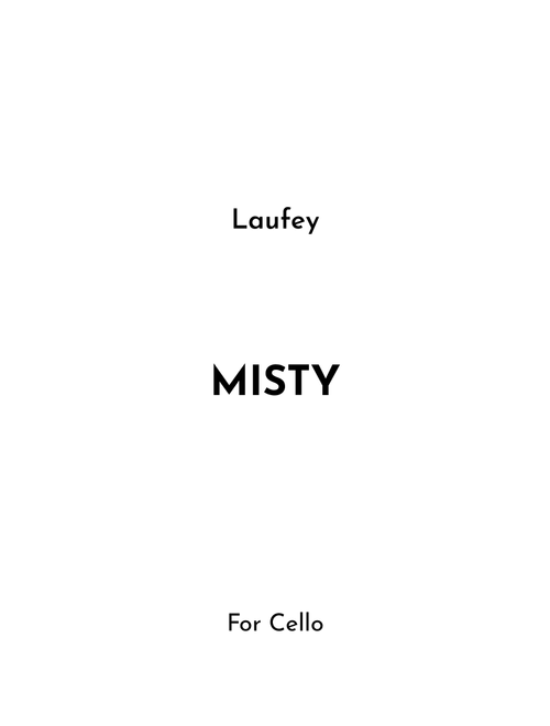 Misty (Arr. Jireh J.) - Laufey (Cello Solo)