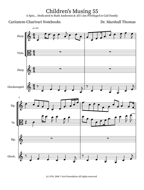 Children's Musing 55 - Celebrity Chamber Players (Small Ensemble)