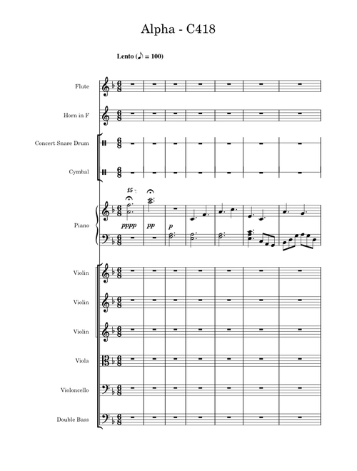 Alpha – C418 Full Score