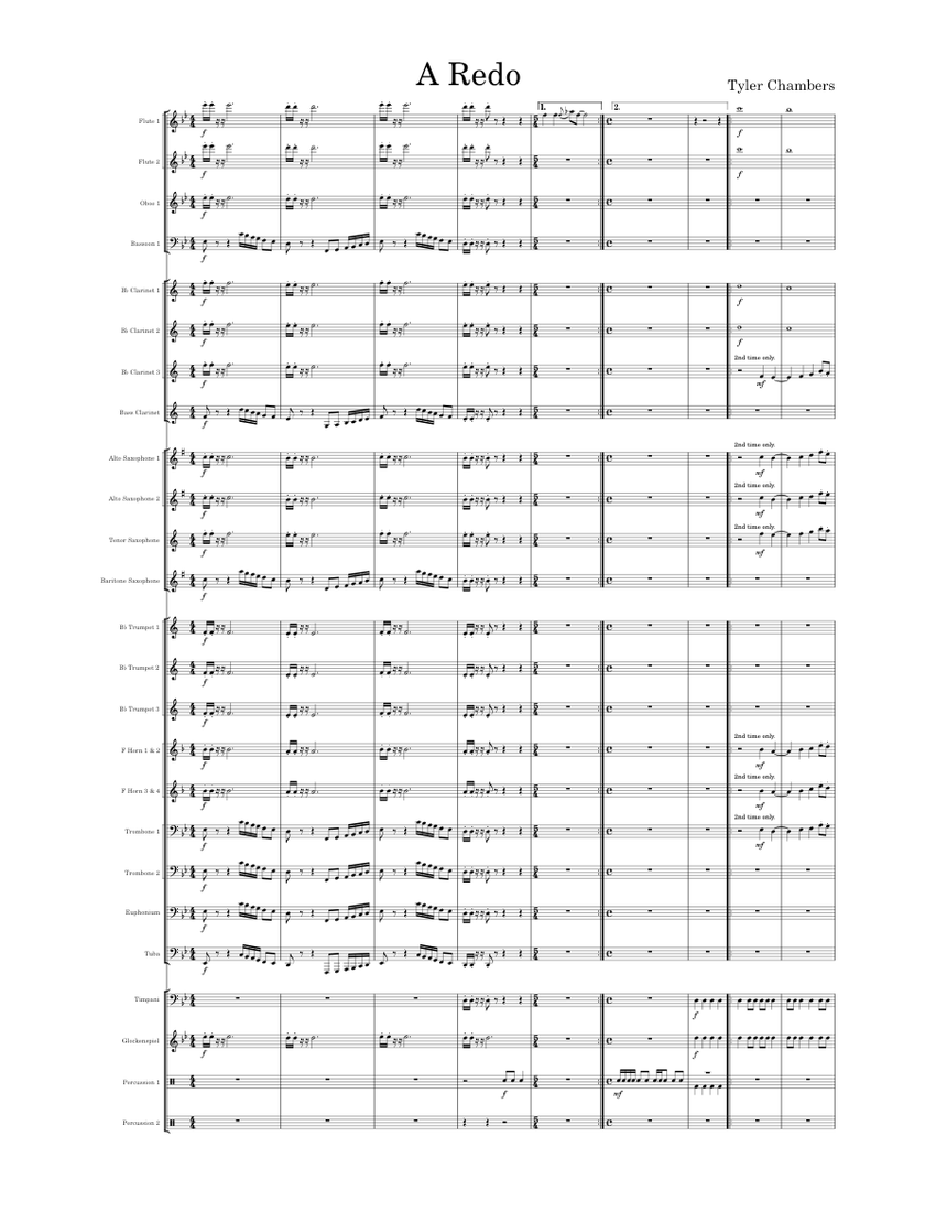 A redo Sheet Music for Trombone, Euphonium, Tuba, Flute & more ...
