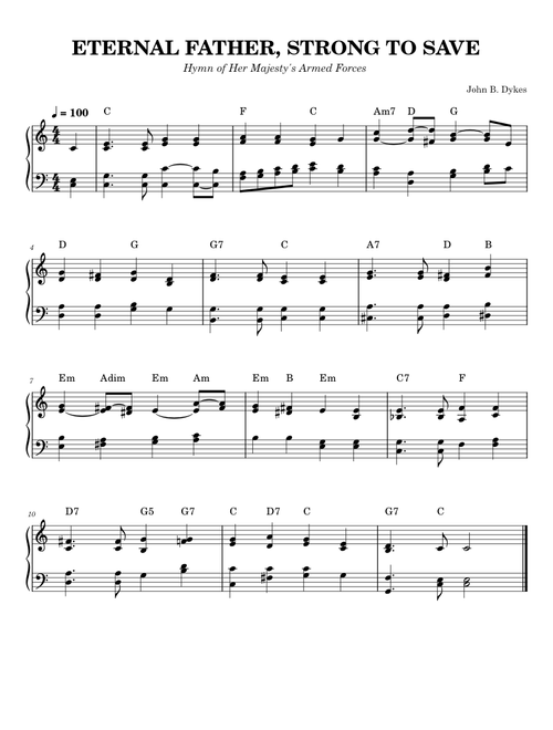 Eternal Father, Strong to Save