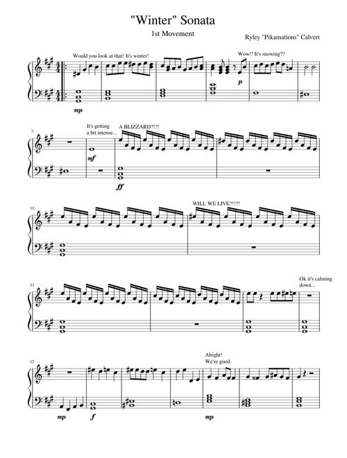 "Winter" Sonata in F# Minor