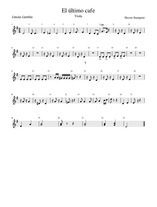 El último cafe (Viola)