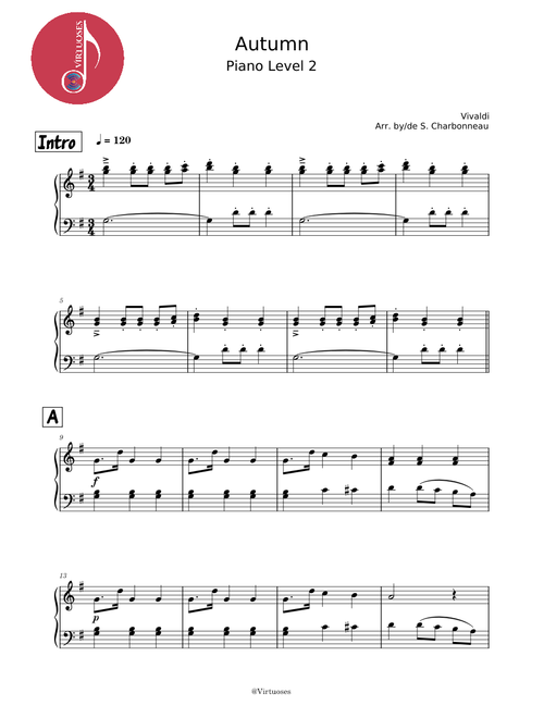 Autumn – Piano - Level 2