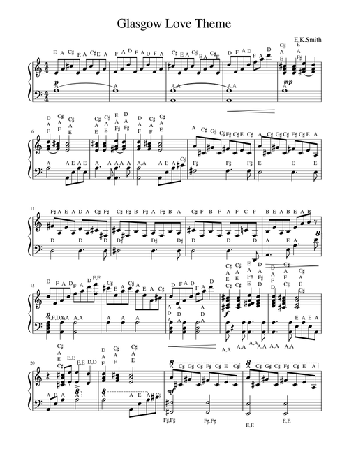 Glasgow Love Theme