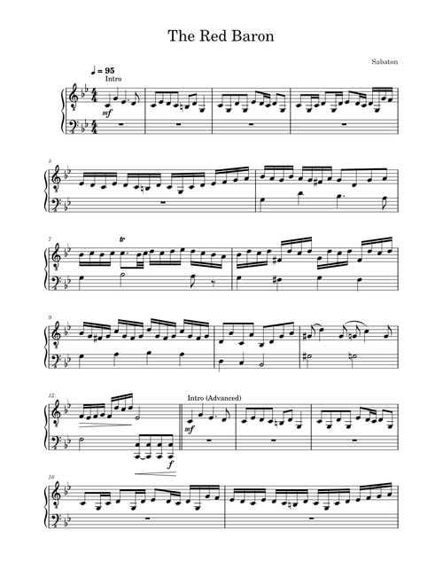 The red baron – Sabaton