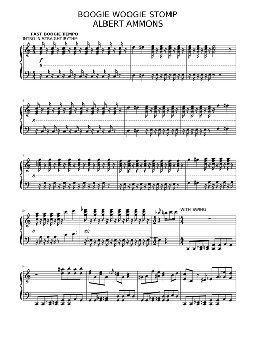 Boogie Woogie Stomp HARD version