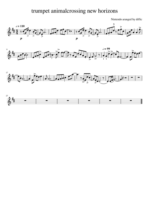 trumpet animalcrossing new horizons