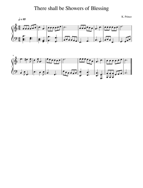 There shall be showers of blessing – James McGranahan There shall be Showers of Blessing