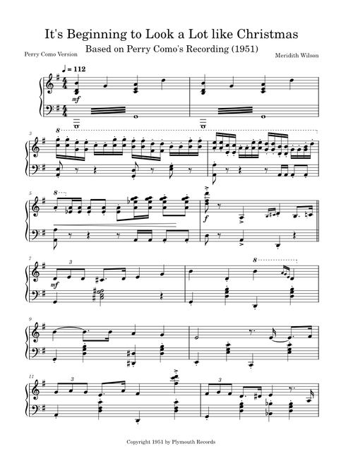 🎄It's Beginning to Look a Lot like Christmas🎄 by Perry Como (1951)