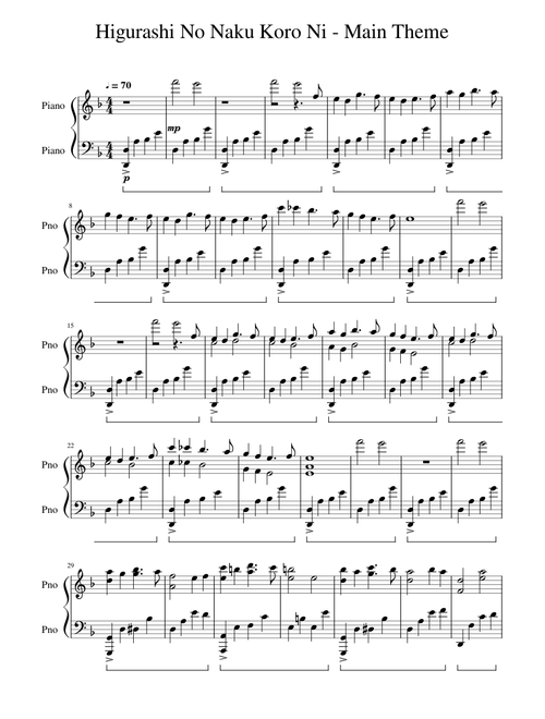 Higurashi no Naku Koro ni - Main Theme
