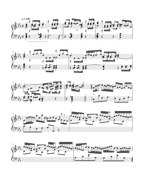 J.S.Bach Partita №2 in C Minor for Keyboard, BWV 826