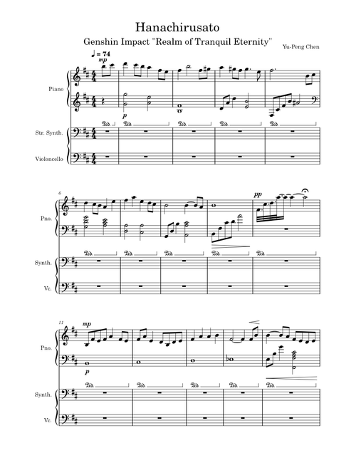 Hanachirusato – Yu-Peng Chen (Genshin Impact "Realm of Tranquil Eternity")