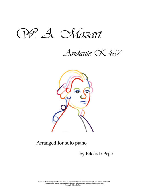 Andante from the concert N° 21, K467 (Arr. Edoardo Pepe) - Wolfgang Amadeus Mozart (Piano Solo)