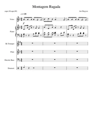 Montogem Rugada Play Official version of MONTAGEM RUGADA Sheet Music by cape for Piano ...