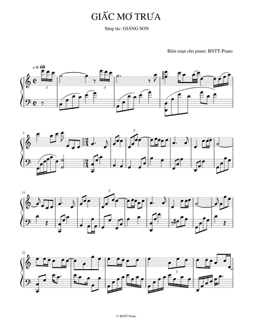 GIẤC MƠ TRƯA