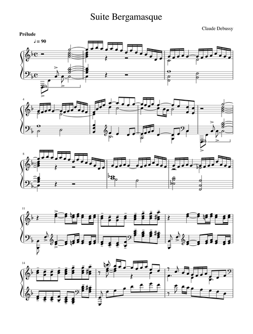Debussy - Suite Bergamasque