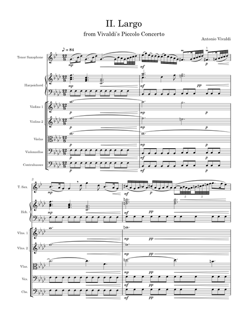 Recorder Concerto in C Major, RV 443 – Antonio Vivaldi