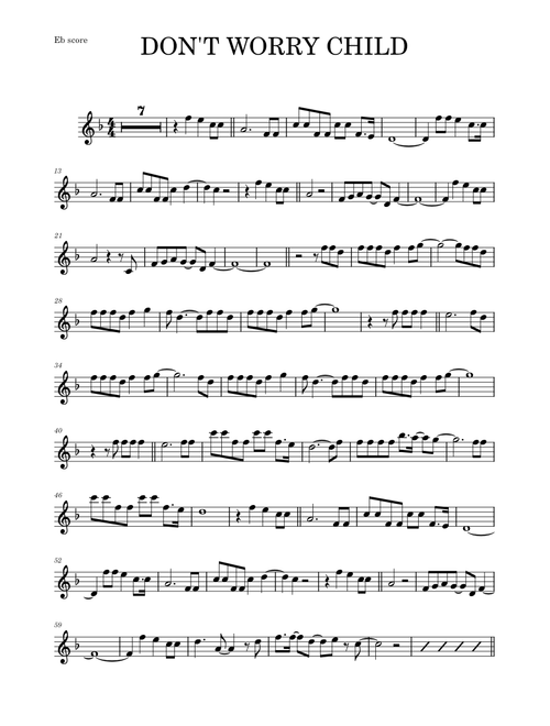 Don't You Worry Child (RMX) – Swedish House Mafia - Alto Sax
