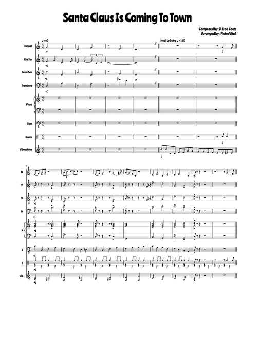 Santa Claus Is Coming To Town - Jazz Combo
