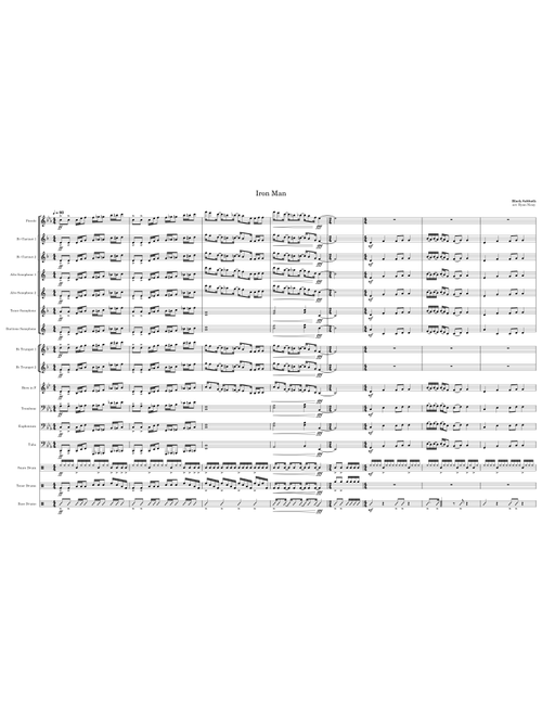 Iron man – Black Sabbath | Marching/Pep Band