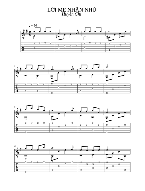 LỜI MẸ NHẮN NHỦ