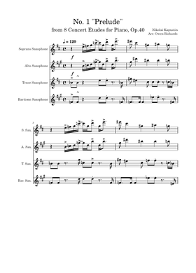 Free Eight Concert Etudes, Op.40, No.6 'Pastorale' by Nikolai