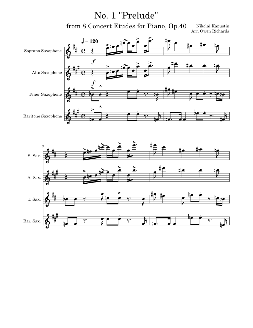 Eight Concert Etudes, Op.40, No.1 'Prelude' – Nikolai Kapustin