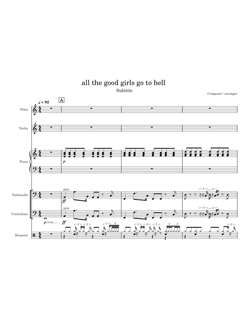 Short Transcription — all the good girls go to hell – Billie Eilish