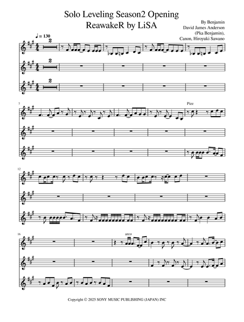 Reawaker (Arr. Lufé) - Lisa Feat Felix Of Stray Kids (Violin Duet)