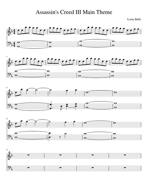 Assassin's Creed III Main Theme - Caitlin Hernandez