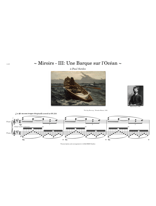 Une Barque sur l'Océan (piano) - Maurice Ravel