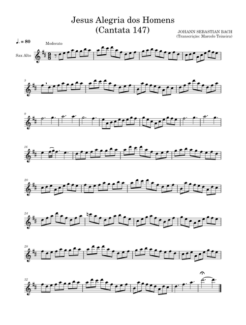 Jesus Alegria dos homens – Johann Sebastian Bach