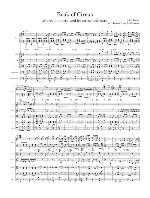 Book Of Circus String Orchestra Arrangement