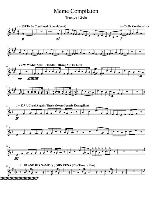 Meme Compilation Trumpet Solo V11 0