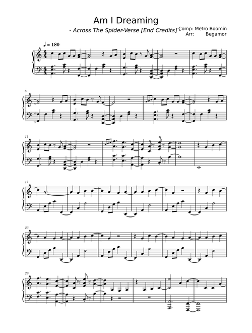 Am I Dreaming – Metro Boomin (from: "Spider-Man: Across the Spiderverse")