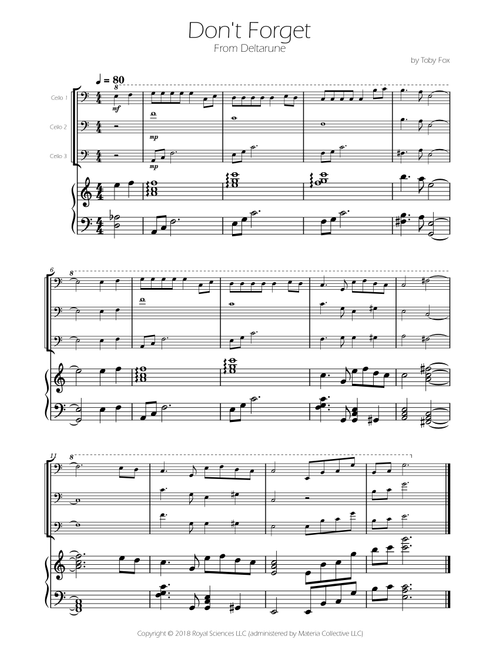 Don't Forget (Arr. Ygor Nunes Silva) - Toby Fox (String Ensemble)