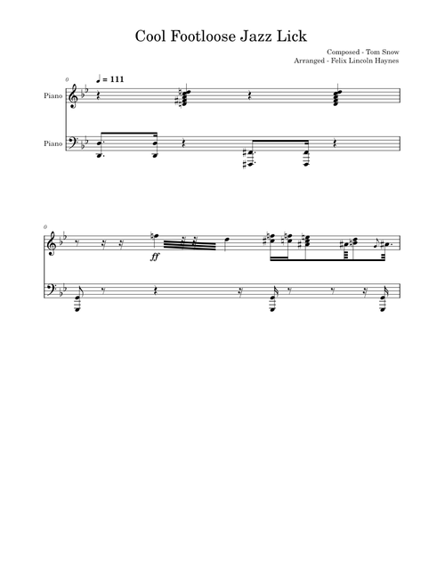 Cool Footloose Jazz Lick