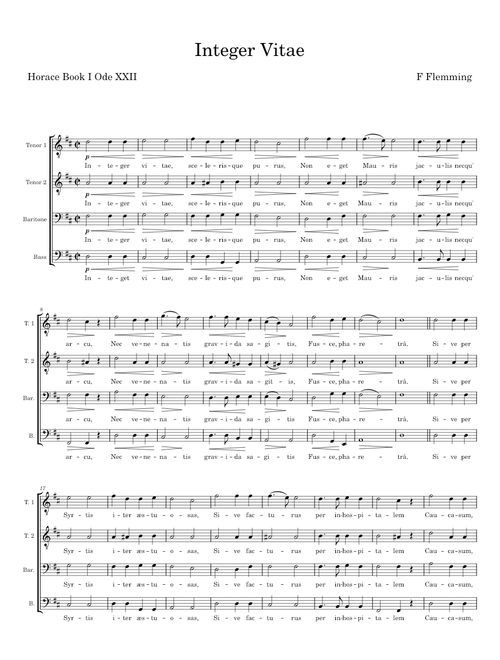 Integer Vitae - F Flemming