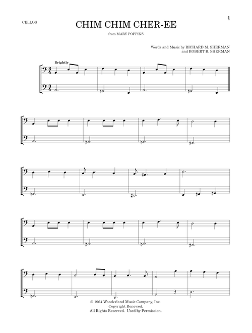 Chim Chim Cher-ee (from Mary Poppins) (arr. Mark Phillips) - Dick Van Dyke (Cello Duet)