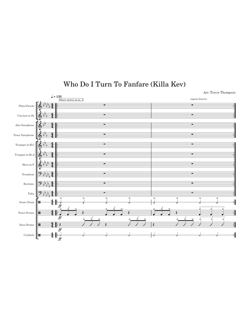 Who Do I Turn To Fanfare (Killa Kev)