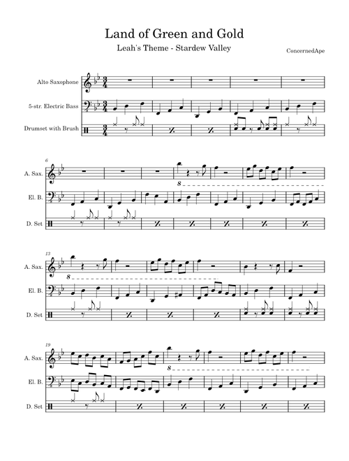 Land of Green and Gold - Leah's Theme – Eric Barone Stardew Valley