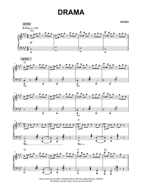 Drama - aespa (Piano)