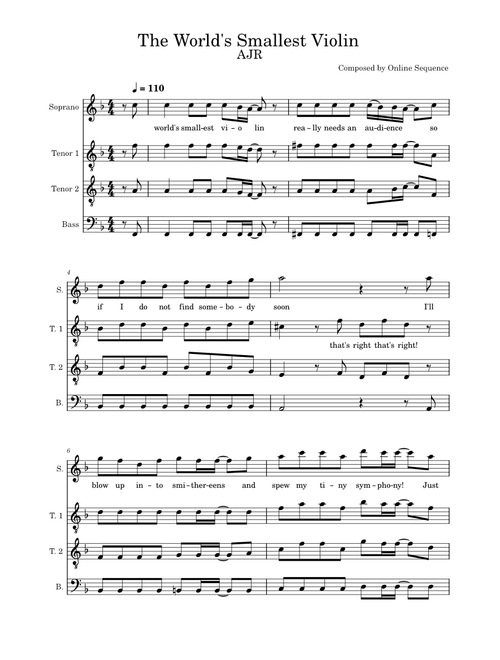 Sad Song on the World's Smallest Orchestra – Vincent Perez The World's Smallest Violin - AJR