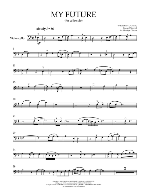 My Future (Arr. Henrique Oliveira) - Billie Eilish (Cello Solo)