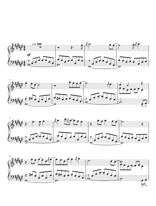 Guns N' Roses - Patience (piano solo)