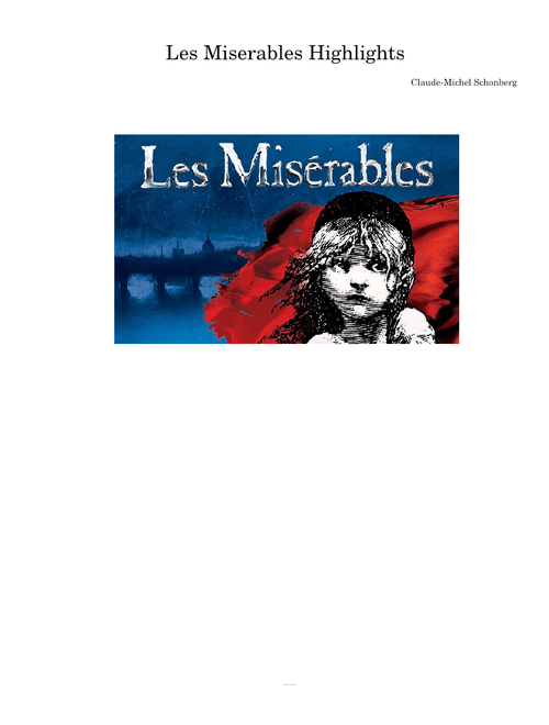 Les Miserables Highlights – Claude-Michel Schonberg