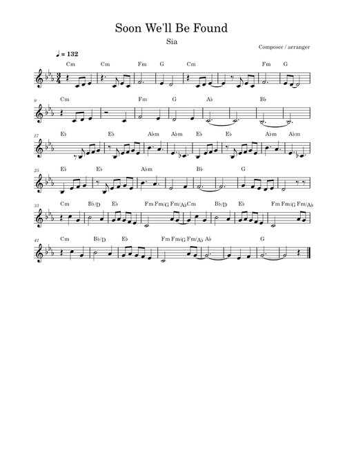 Soon well be found – Sia